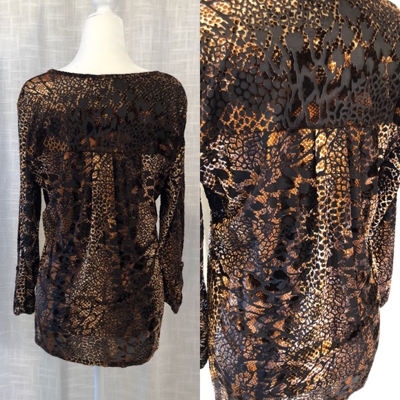 Crushed velvet Roz & Ali top - Picture 3 of 8